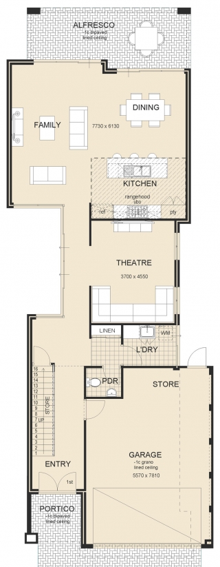house design - Island-Retreat Plan 2