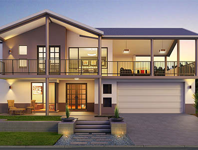 two storey house design Panorama-Provincial