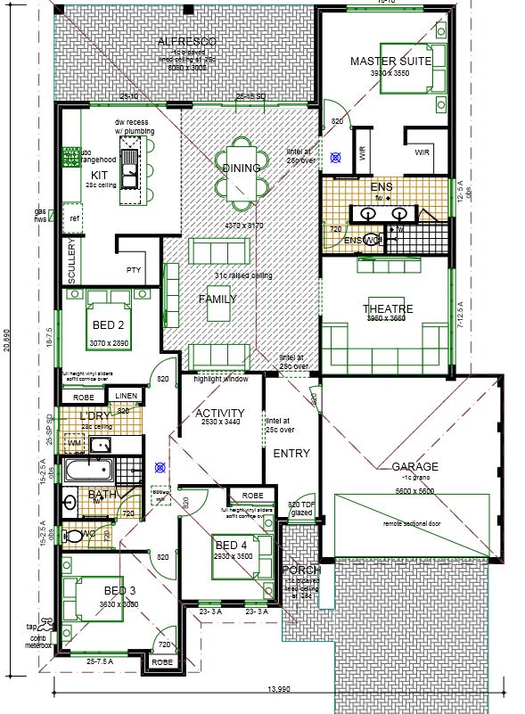 Accolade house plan design sample