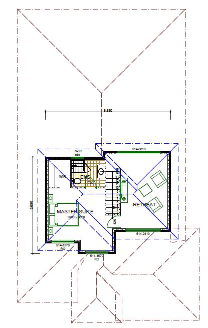 upper floor house plan